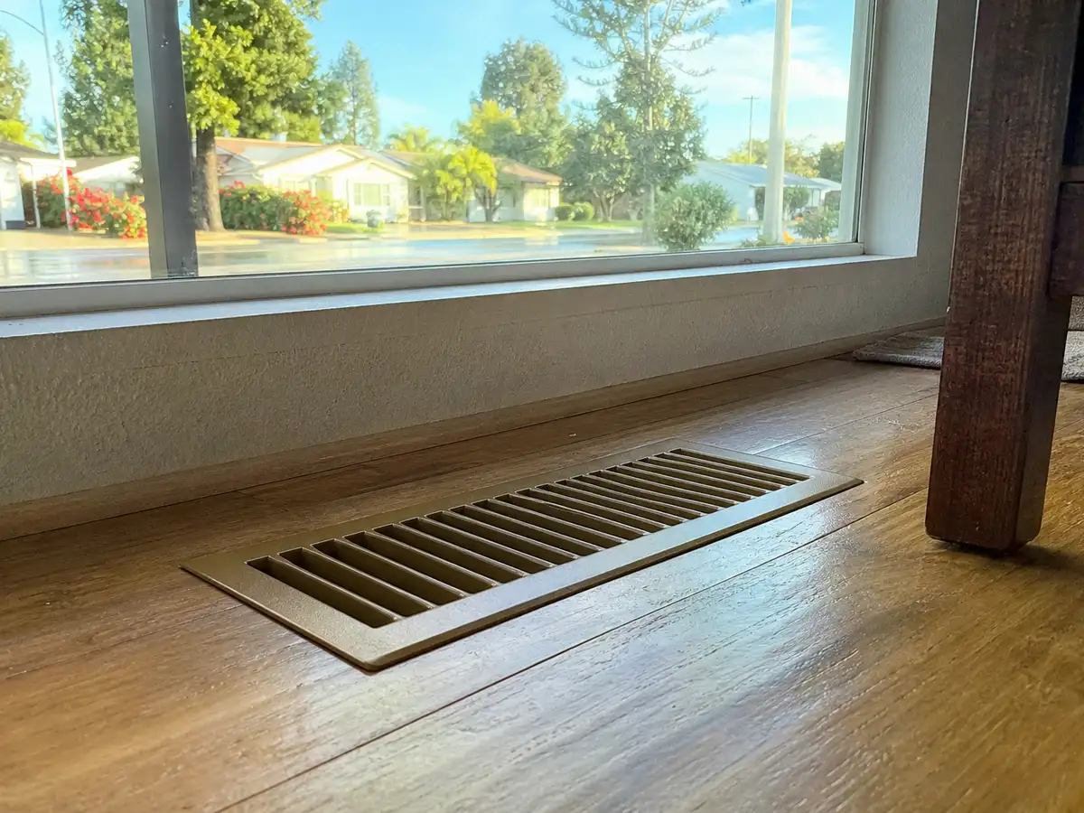 Freshly cleaned vent back in place — completed job in El Dorado Hills, CA